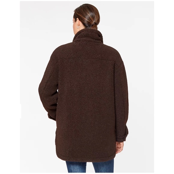 UGG Jackets & Coats Koolaburra By Ugg Womens Relaxed Sherpa Shacket Tan Medium Poshmark